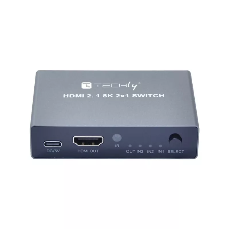 Przełącznik wideo Techly IDATA HDMI-2138KT HDMI 60 Hz 2 m