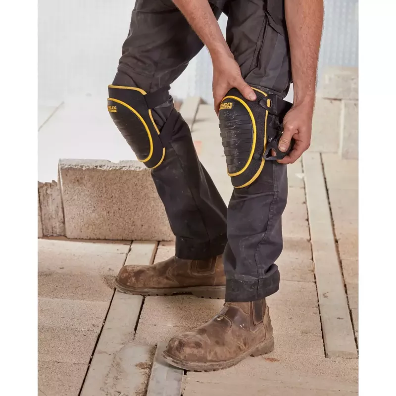 Nakolanniki ochronne Stanley FATMAX FMST82961-1 żółto-czarne pianka plastik elastyczny nylon