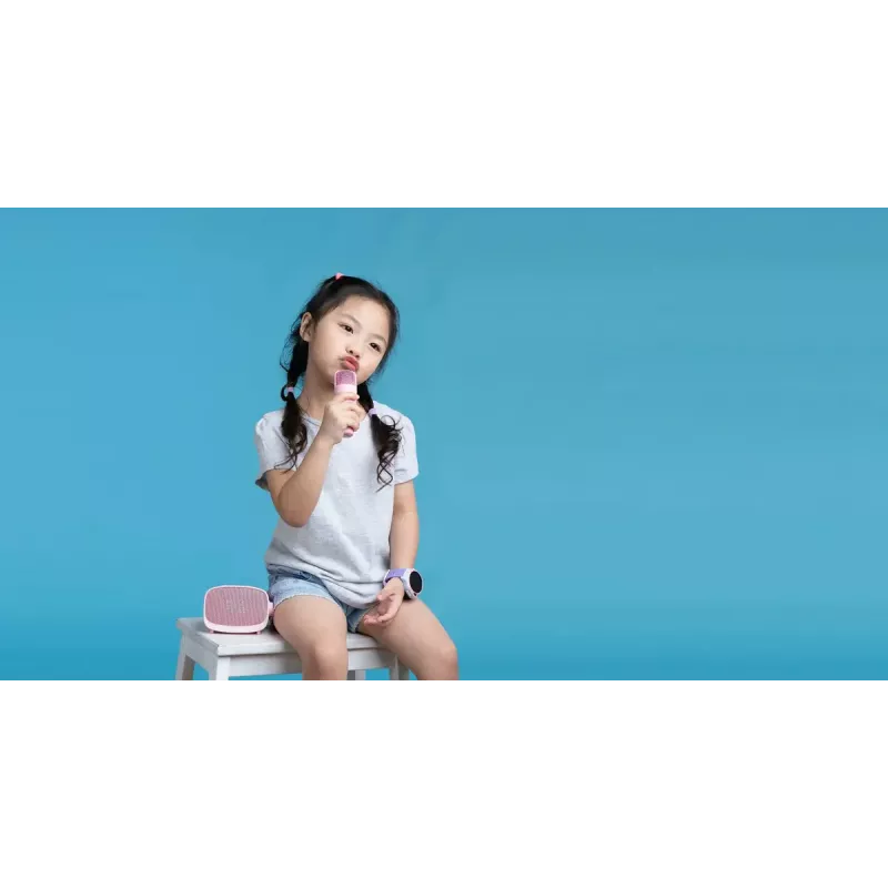Przenośny głośnik dziecięcy MYFIRST myFirst Voice 2 — fioletowy, kompaktowe audio z akumulatorem dla dzieci