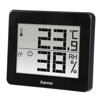 Cyfrowy termometr higrometr Hama TH-130 Czarny