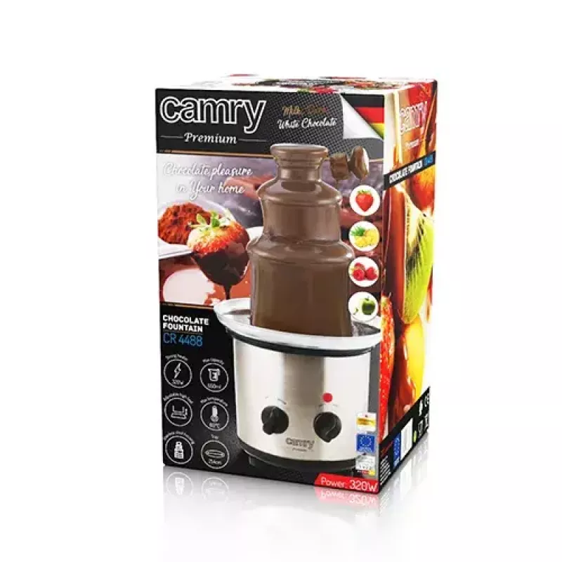 Fontanna czekoladowa Camry Premium CR 4488 stal nierdzewna 320 W 650 ml