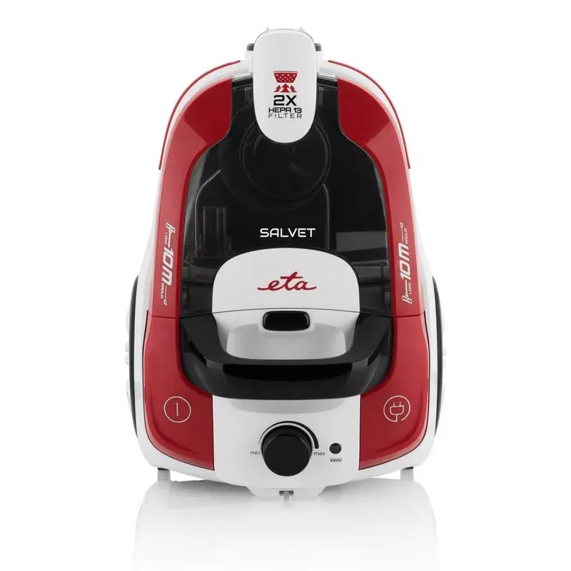 Odkurzacz bezworkowy ETA ETA051390000 — 700 W, 2,2 L, HEPA, 70 dB (biały/czerwony/czarny)