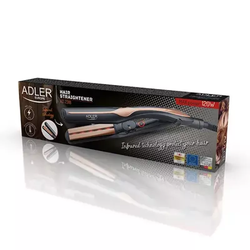 Prostownica Adler AD 2318 Warm Czarny Coral 120 W
