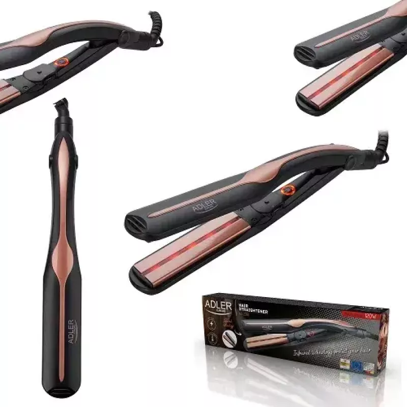 Prostownica Adler AD 2318 Warm Czarny Coral 120 W