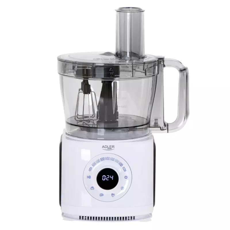 Adler AD 4224 robot kuchenny, 1000 W, miska 2 l, 7 prędkości, biały