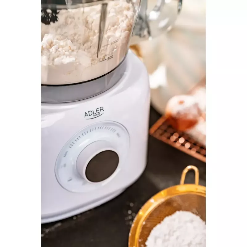 Adler AD 4224 robot kuchenny, 1000 W, miska 2 l, 7 prędkości, biały