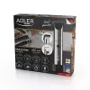 Adler AD 2834 maszynka do strzyżenia włosów, od 3 mm do 1,2 cm, 4 nasadki, LCD, srebrna