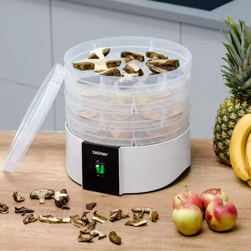 Suszarka do żywności Zelmer ZFD1010 520 W Czarno-Biały Plastik 30 cm