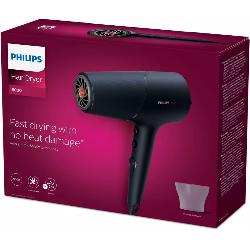 Philips 5000 series BHD504/00 suszarka do włosów 2100 W Szary