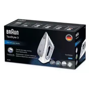 Żelazko parowe Braun TexStyle 3 SI3054GY Ceramiczna stopa 2400 W Szary
