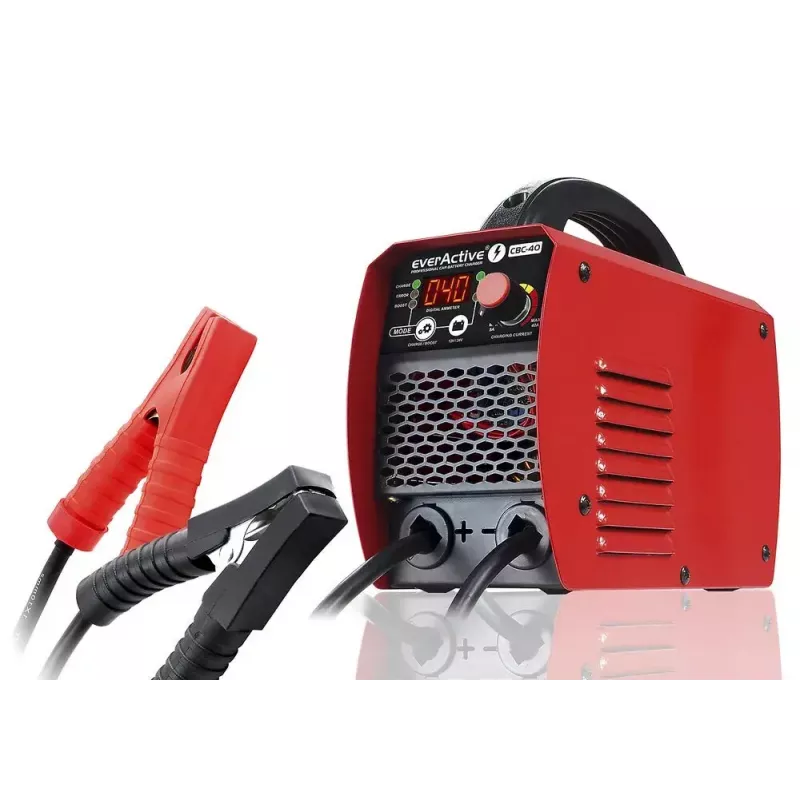 Ładowarka samochodowa everActive CBC40 12V/24V, ładowarka akumulatora pojazdu kompatybilna z systemami 12V i 24V