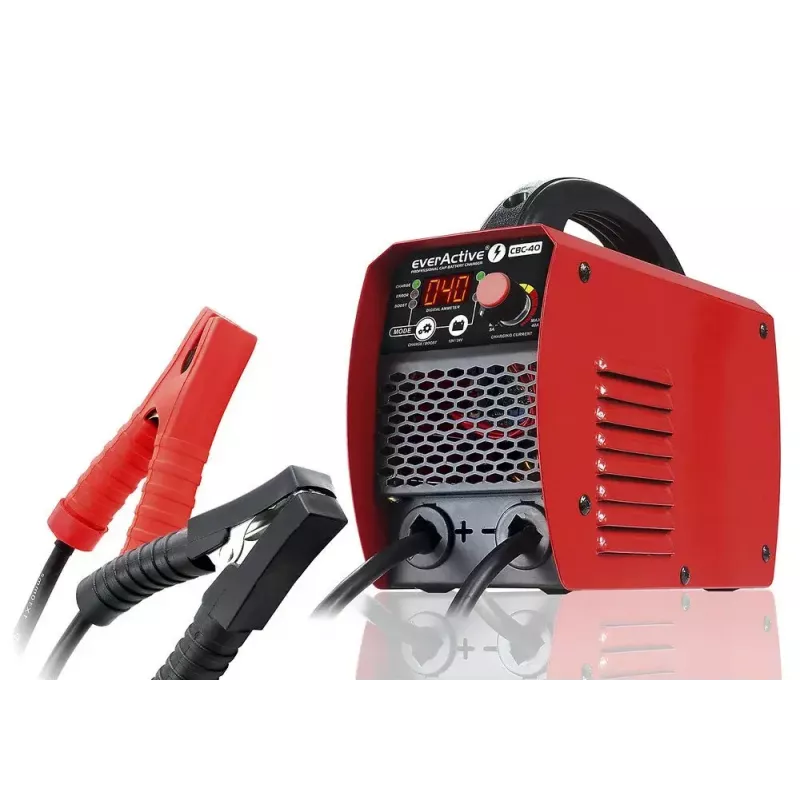Ładowarka samochodowa everActive CBC40 12V/24V, ładowarka akumulatora pojazdu kompatybilna z systemami 12V i 24V