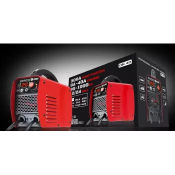 Ładowarka samochodowa everActive CBC40 12V/24V, ładowarka akumulatora pojazdu kompatybilna z systemami 12V i 24V