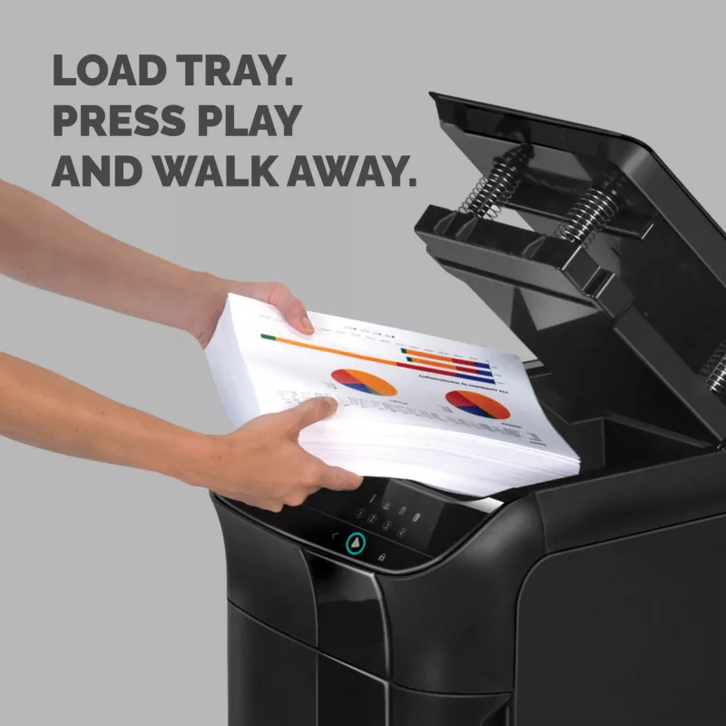 Niszczarka Fellowes AutoMax 600M Mikrocięcie 60 dB 23 cm Czarna