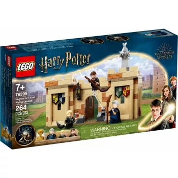 Zestaw LEGO Harry Potter Pierwsza lekcja latania w Hogwarcie 76395 z minifigurkami Harry'ego i Dracona