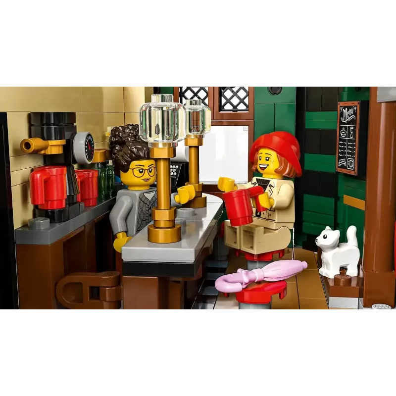 Zestaw konstrukcyjny LEGO Icons 10350 Tudor Corner House — 3266 elementów, 8 minifigurek, wiek 18+, 260×250×310 mm