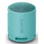 Sony SRS-XB100 - Bezprzewodowy przenośny głośnik Bluetooth, trwała obudowa IP67 wodoszczelna i pyłoszczelna, 16 godzin pracy na baterii, ekologiczny, do użytku na zewnątrz i w podróży, kolor niebieski