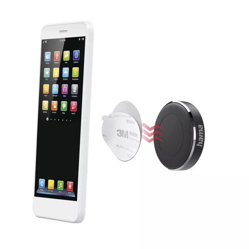 Uchwyt pasywny Hama Magnet 00201518 Czarny Telefon komórkowy Smartfon