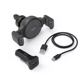 Hama FC10 Flex-Set Smartphone Anthracite Cigar lighter Wireless charging Fast charging Auto