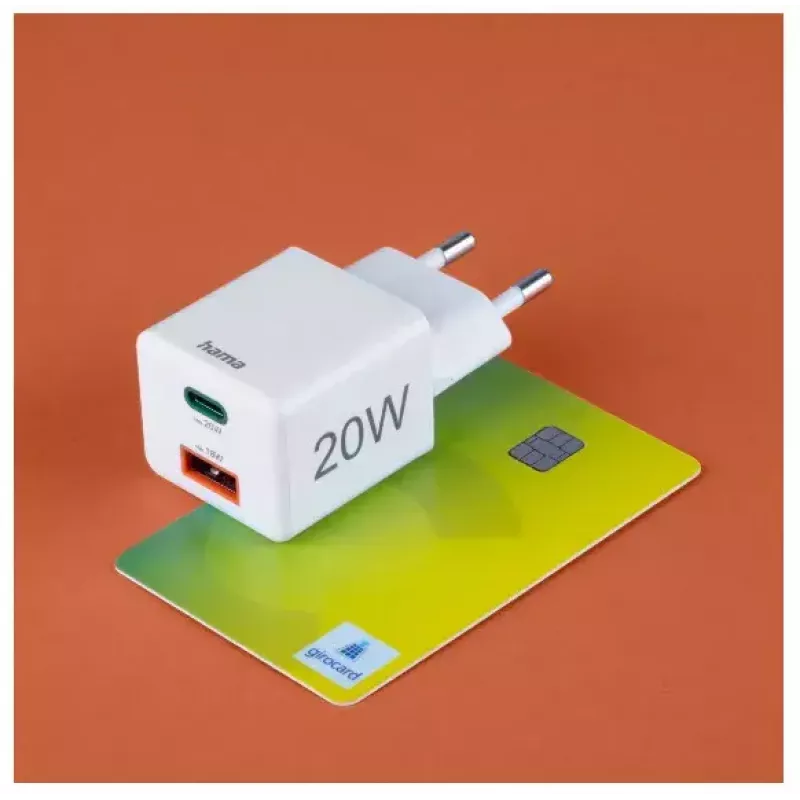 Hama 00201991 ładowarka do urządzeń mobilnych Zestaw słuchawkowy, Powerbank, Smartfon, Tablet Biały AC Szybkie ładowanie Do użytku wewnątrz pomieszczeń