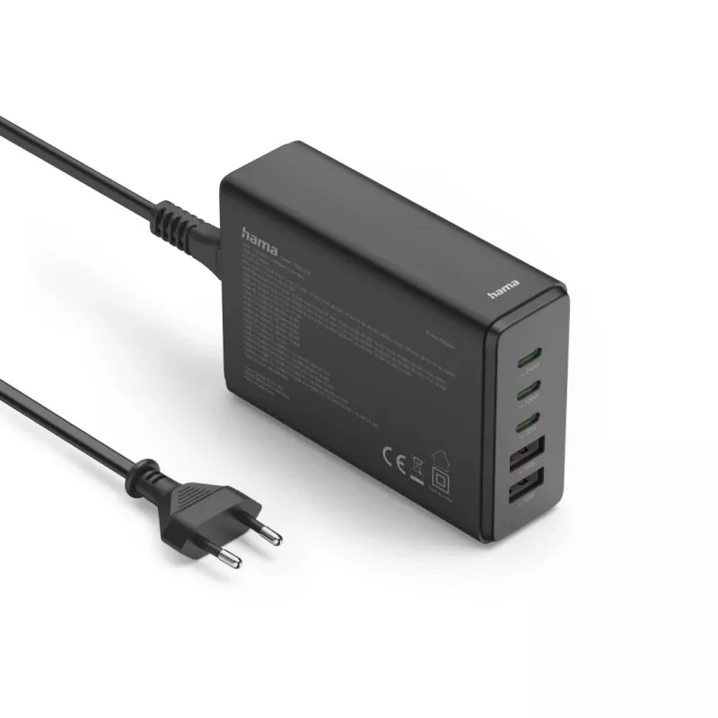 Hama 00201978 ładowarka do urządzeń mobilnych Laptop, Powerbank, Smartfon, Tablet Czarny AC Szybkie ładowanie Wewnętrzna