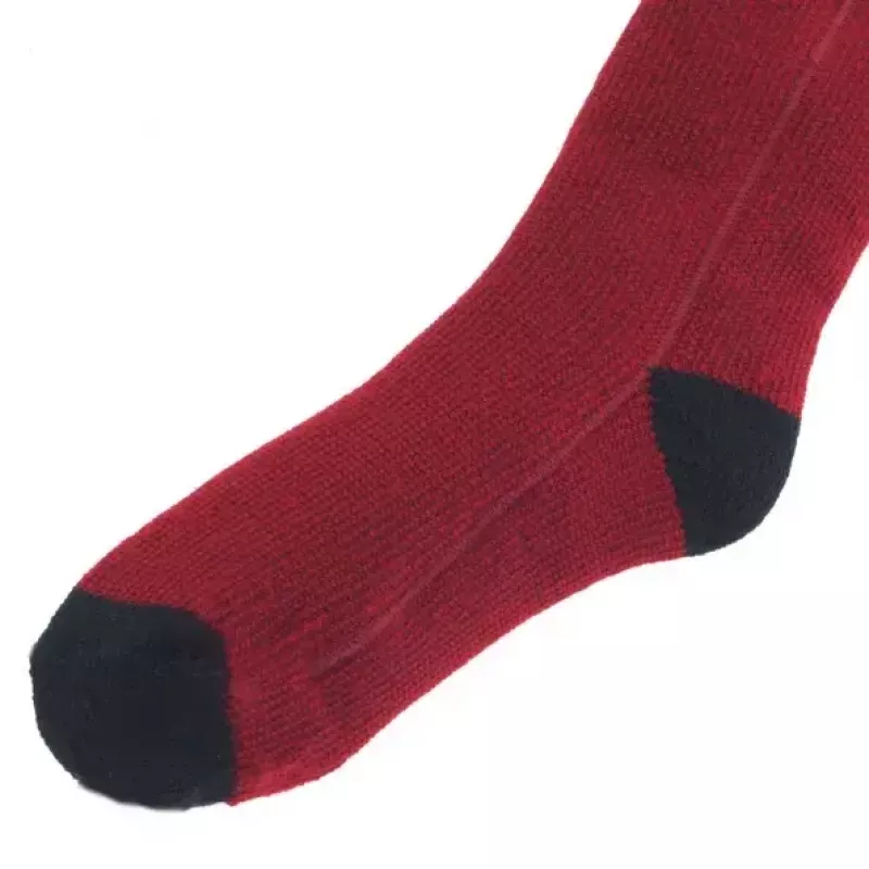 Skarpety sportowe Glovii GQ3L L, unisex, bawełniane skarpety z wbudowanym elementem grzewczym, regulacją temperatury, czerwone