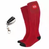 Skarpety sportowe Glovii GQ3L L, unisex, bawełniane skarpety z wbudowanym elementem grzewczym, regulacją temperatury, czerwone