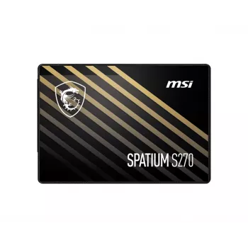 2.5 cala SSD SATA III MSI SPATIUM S270 960 GB — odczyt 500 MB/s, zapis 450 MB/s, 3D NAND