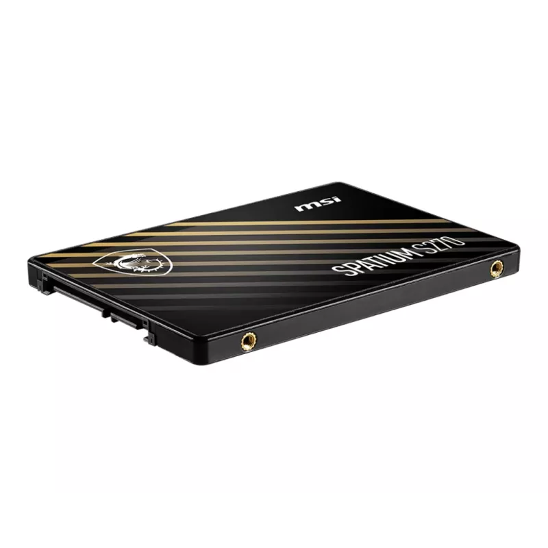 2.5 cala SSD SATA III MSI SPATIUM S270 960 GB — odczyt 500 MB/s, zapis 450 MB/s, 3D NAND