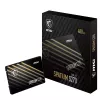 2.5 cala SATA III SSD MSI SPATIUM S270 480 GB — 3D NAND, zapis 450 MB/s, MTBF 2 mln h