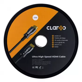 Kabel HDMI claroc FEN-HDMI-21-30M — 30 m, HDMI 2.1, obsługa 8K 120Hz
