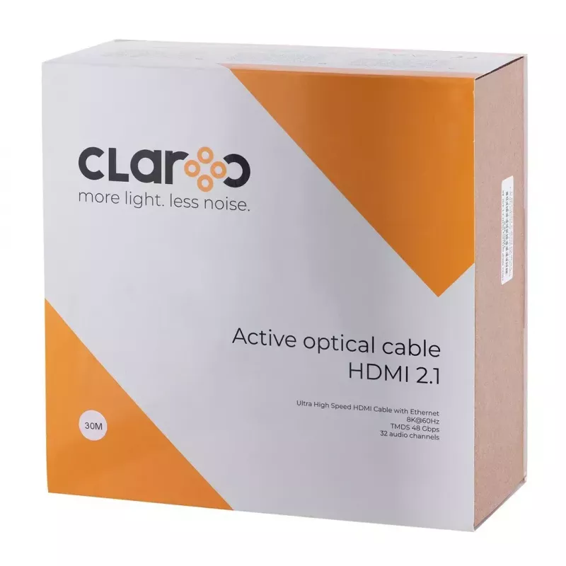 Kabel HDMI claroc FEN-HDMI-21-30M — 30 m, HDMI 2.1, obsługa 8K 120Hz