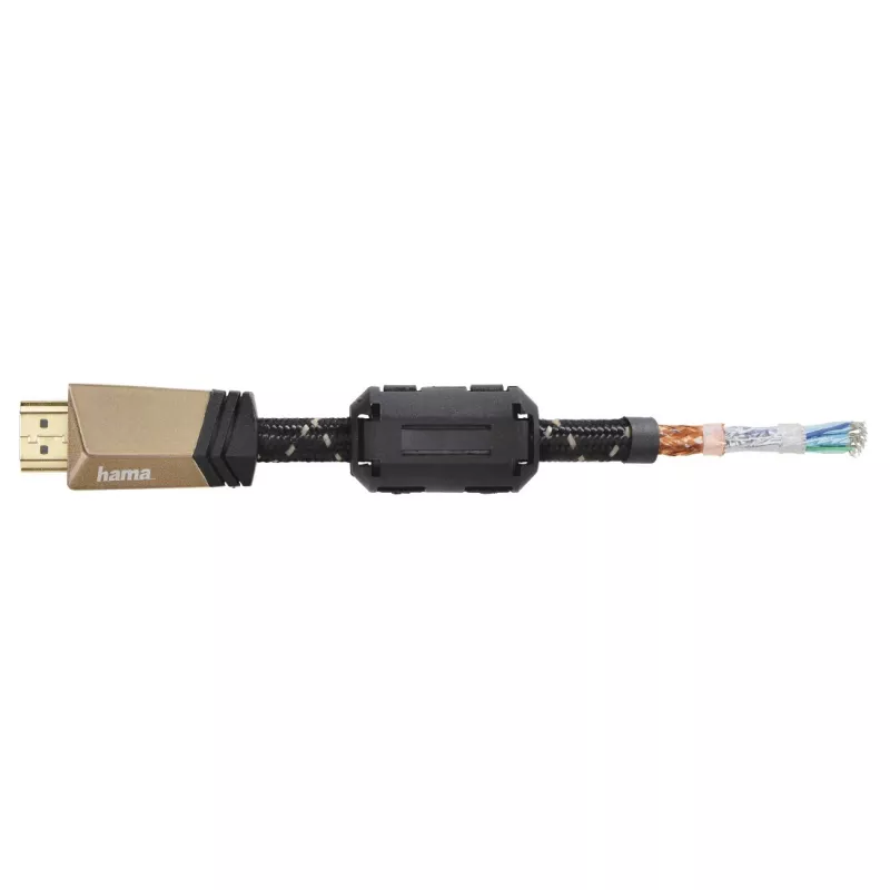 Hama 00205025 kabel HDMI 1.5 m HDMI typu A (Standard) Brązowy