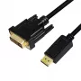 Adapterski kabel wideo LogiLink CV0130 1m DisplayPort DVI Czarny