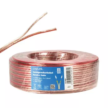 Kabel audio LogiLink CA1080 25m przezroczysty
