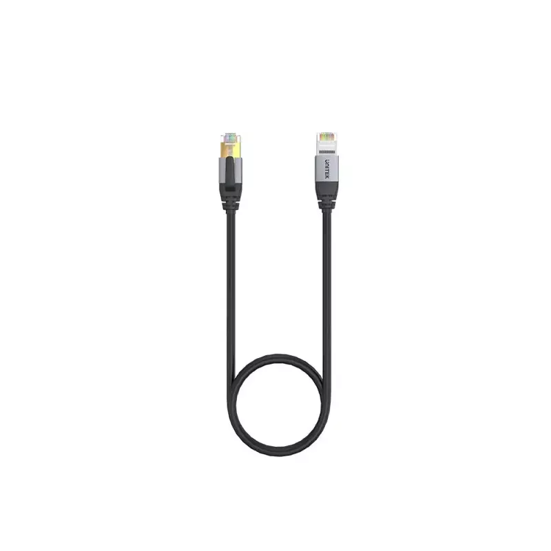Kabel sieciowy UNITEK C18149AGY03-2M RJ-45 Cat8 2m Czarny