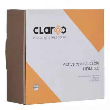 Światłowodowy kabel HDMI claroc FEN-HDMI-20-40M, aktywny kabel optyczny (AOC) HDMI 2.0, 4K, 40 m