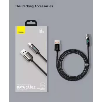 Kabel USB Baseus CASX020001 1m USB A USB C Czarny