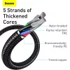 Kabel USB Baseus CASX020001 1m USB A USB C Czarny