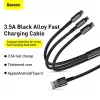 3-w-1 kabel USB Baseus Tungsten Gold CAMLTWJ-01