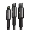 3-w-1 kabel USB Baseus Tungsten Gold CAMLTWJ-01