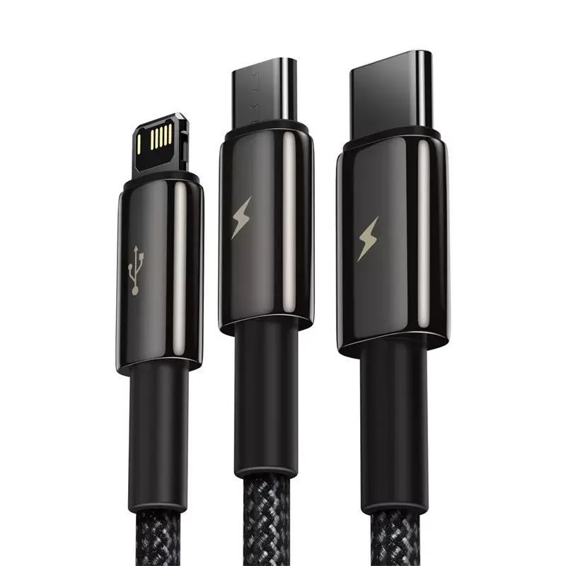 3-w-1 kabel USB Baseus Tungsten Gold CAMLTWJ-01
