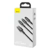 3-w-1 kabel USB Baseus Tungsten Gold CAMLTWJ-01