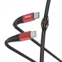 Kabel USB Hama Extreme USB 2.0 1,5 m USB C Czarny, Czerwony