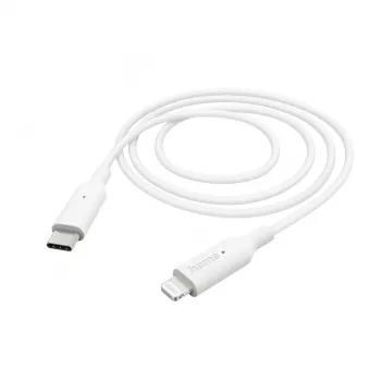 Kabel ładujący Hama, USB-C – Lightning, 1 m, biały
