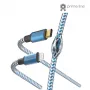 Kabel refleksyjny Hama 1,5 m niebieski Lightning do USB C 3 A