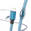 Kabel Hama Reflective 1,5 m niebieski Lightning na USB A 2,4 A