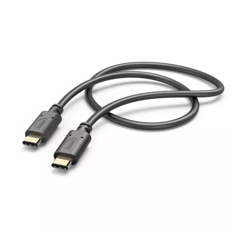 Kabel do ładowania Hama, USB-C - USB-C, 1 m, czarny