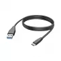 Kabel USB Hama 00201597 USB 2.0 3 m USB C USB A Czarny