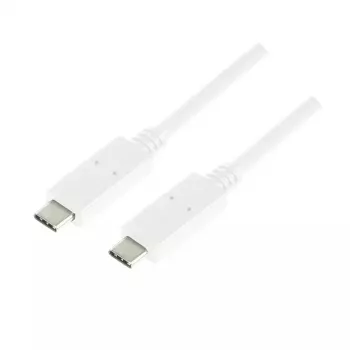 Kabel USB LogiLink CU0131 USB 3.2 Gen 2 1 m USB-C biały